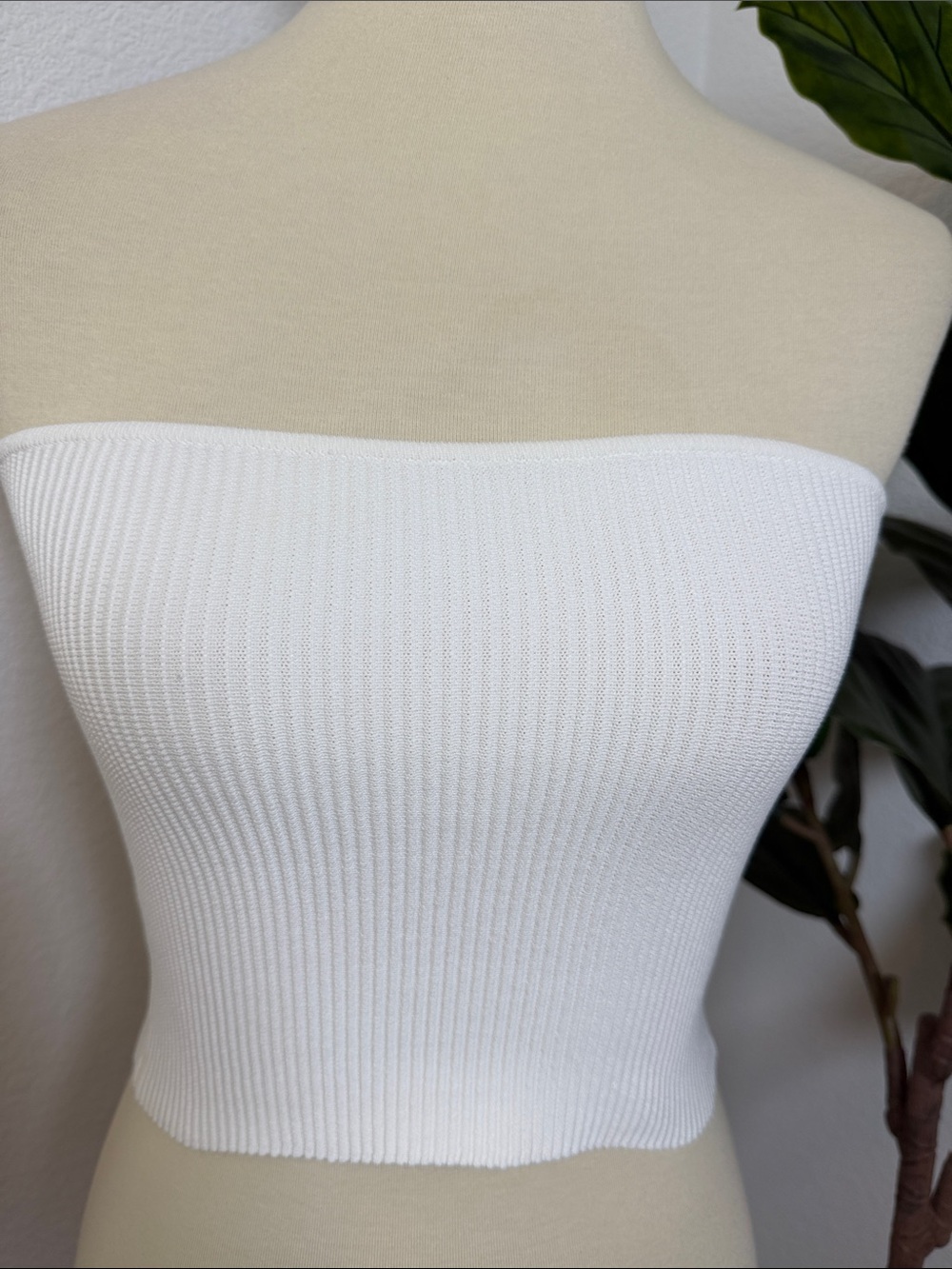 Aritzia Ribbed Strapless Tube Top - Picture 2 of 7